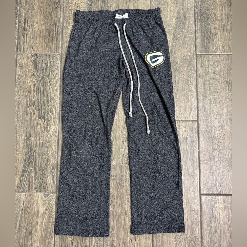 Green Bay Packers Charcoal Gray Lightweight Lounge Pants Size S
